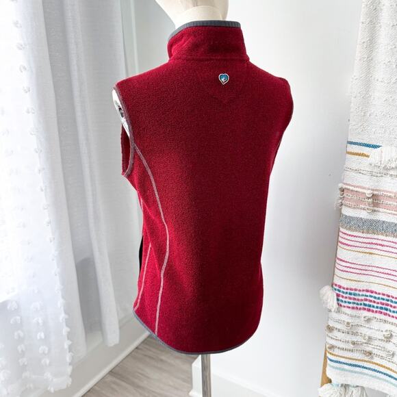 Kuhl Red Fleece Full Zip Sweater Vest Women’s Size Small - Picture 5 of 10